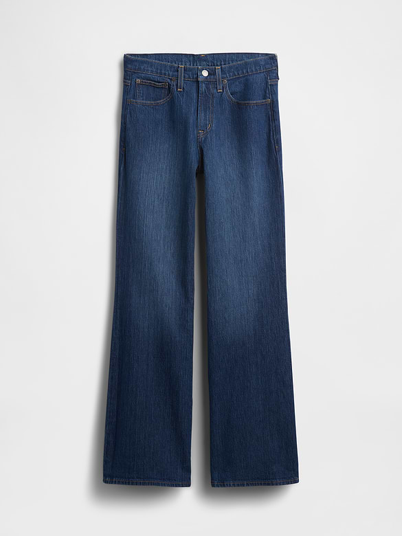 Mid Rise Relaxed Flare Jeans