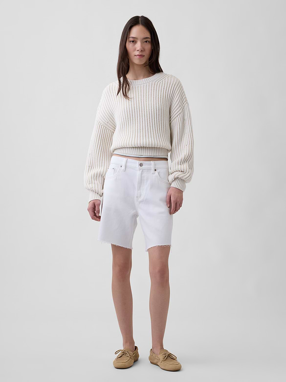 8" Mid Rise UltraSoft Loose Bermuda Shorts
