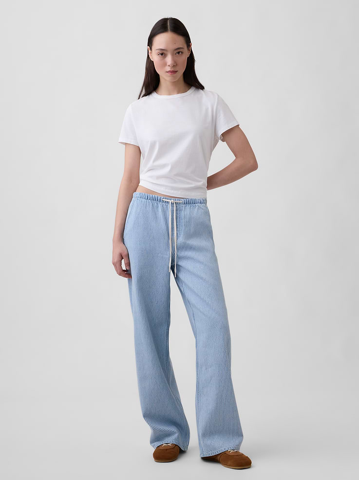Image number 1 showing, Low Rise UltraSoft Easy '90s Loose Stripe Jeans