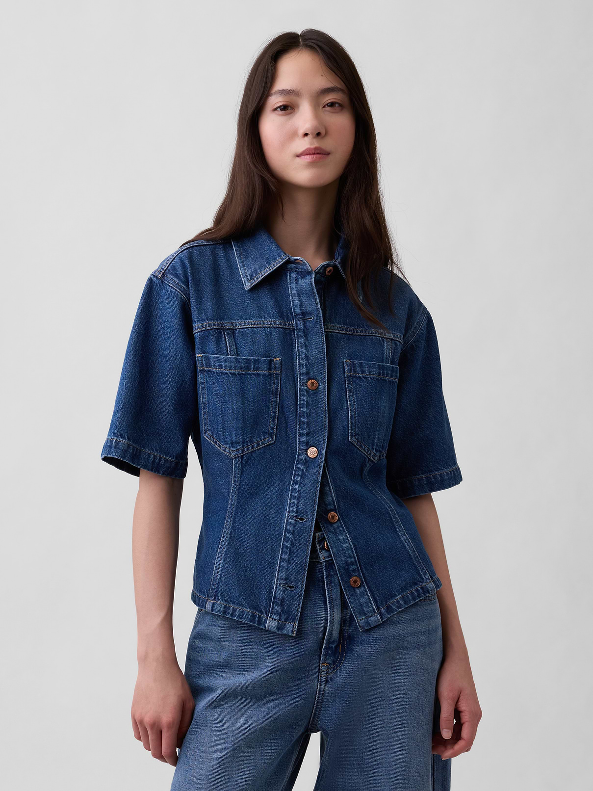 UltraSoft Denim Pocket Shirt