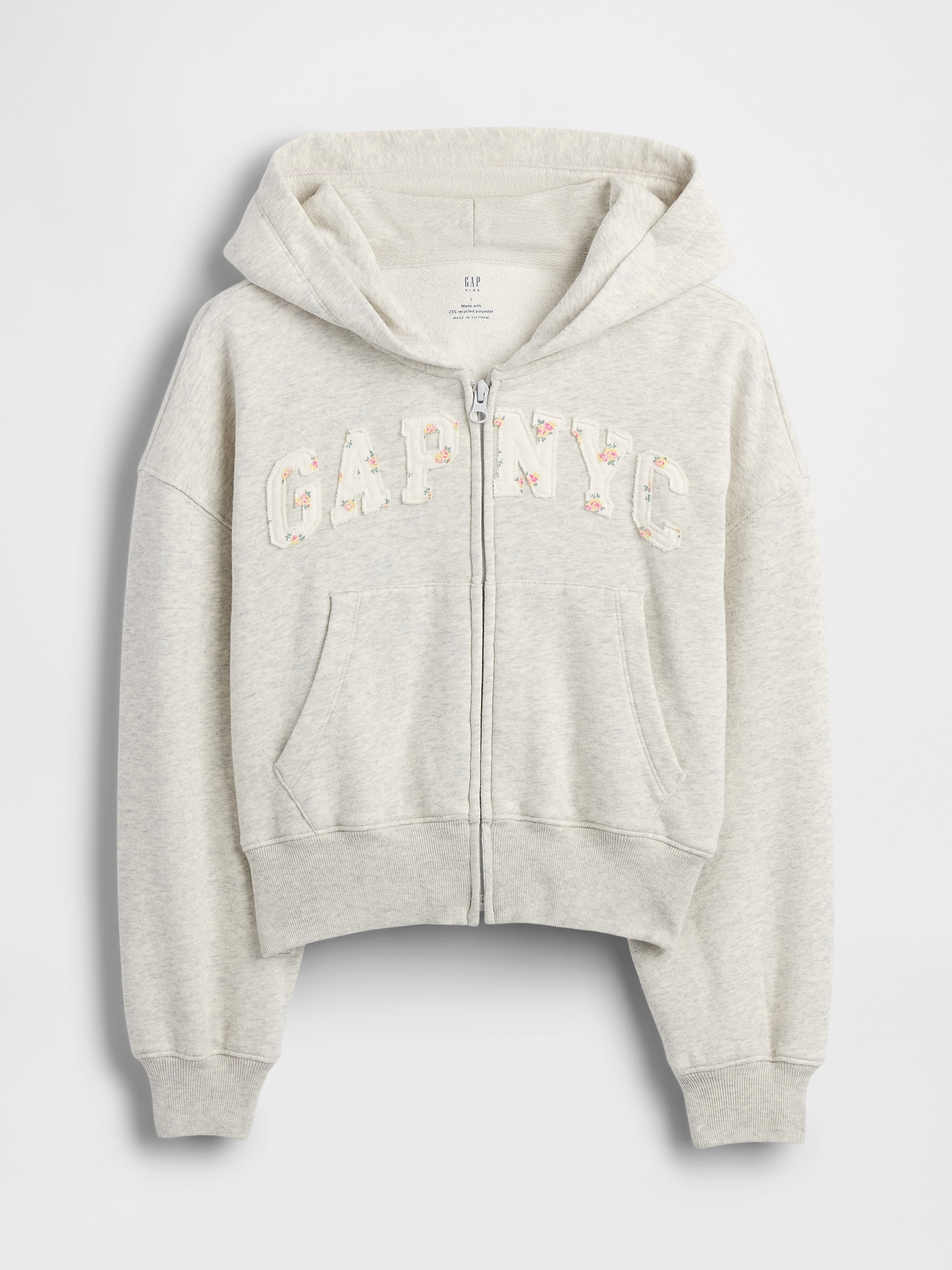 Kids VintageSoft Oversized Logo Zip Hoodie | Gap
