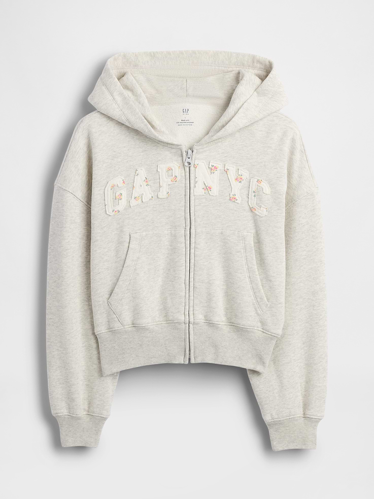 Image number 2 showing, Kids VintageSoft Oversized Logo Zip Hoodie