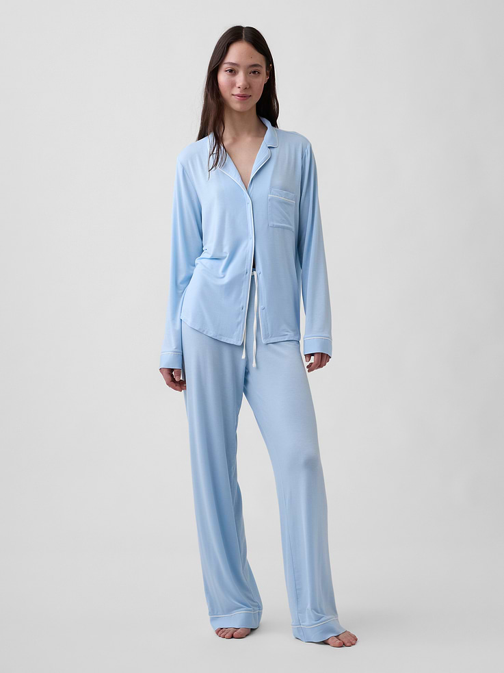 Image number 1 showing, SoftMade Modal PJ Pants