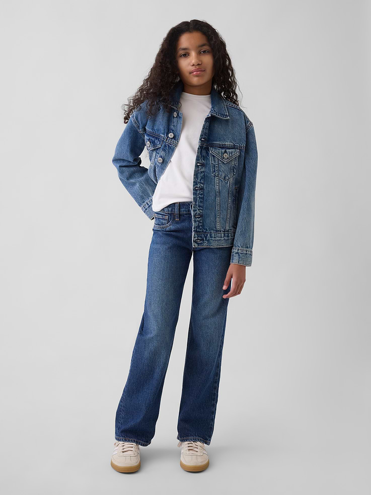 Image number 1 showing, Kids Low Rise Relaxed Straight Jeans