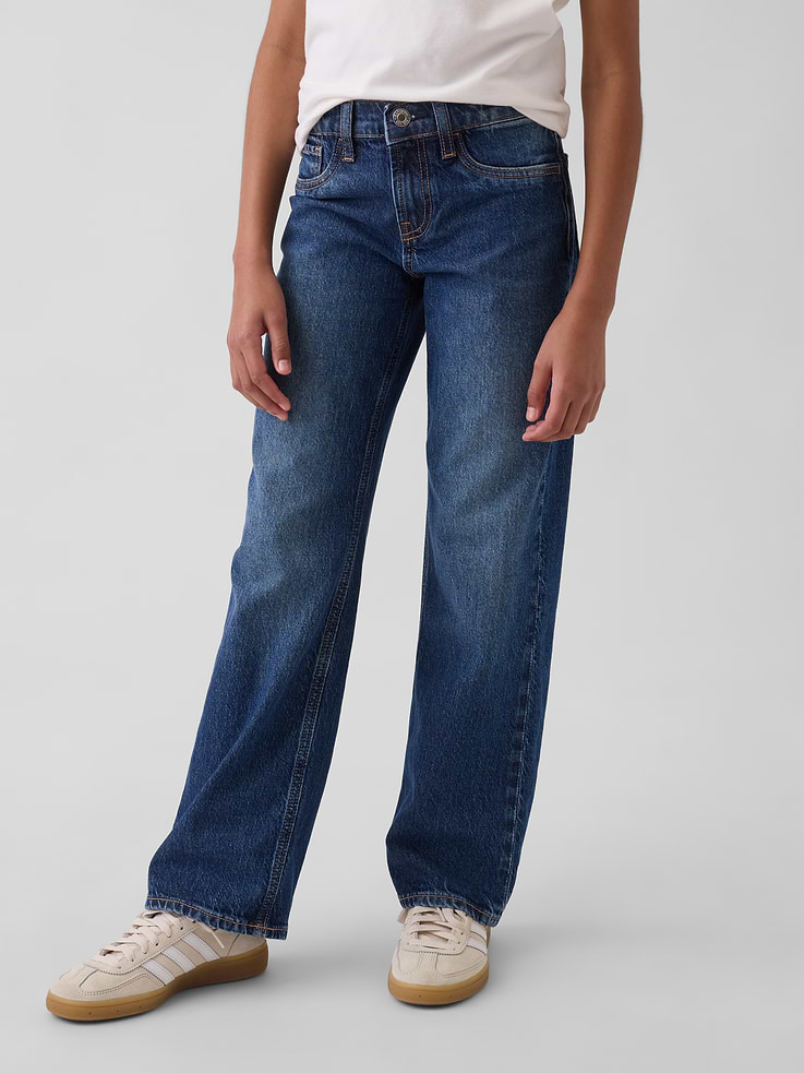 Image number 3 showing, Kids Low Rise Relaxed Straight Jeans