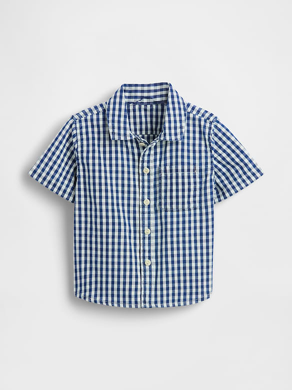 Baby & Toddler Gingham Denim Big Shirt