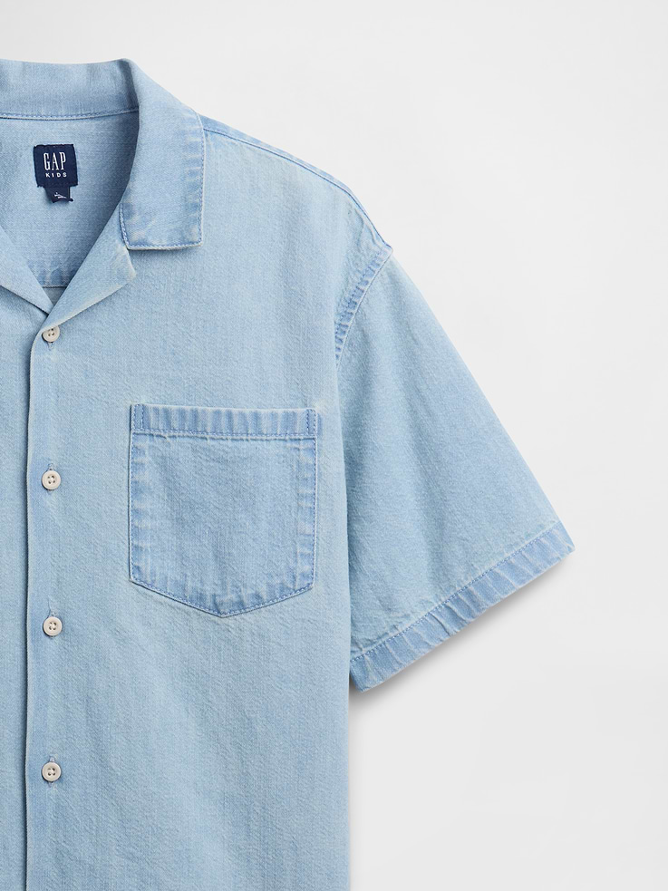 Image number 4 showing, Kids Denim Relaxed Shirt