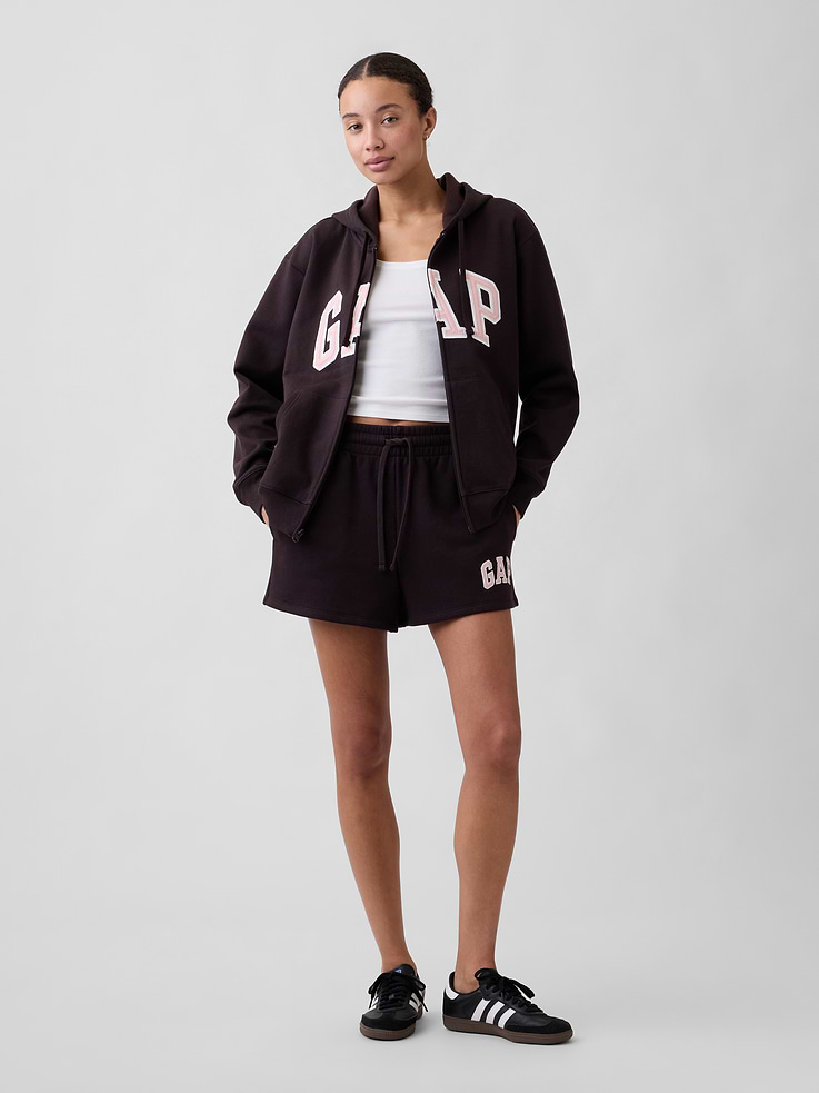 Image 3 of 5, Relaxed Gap Logo Zip Hoodie