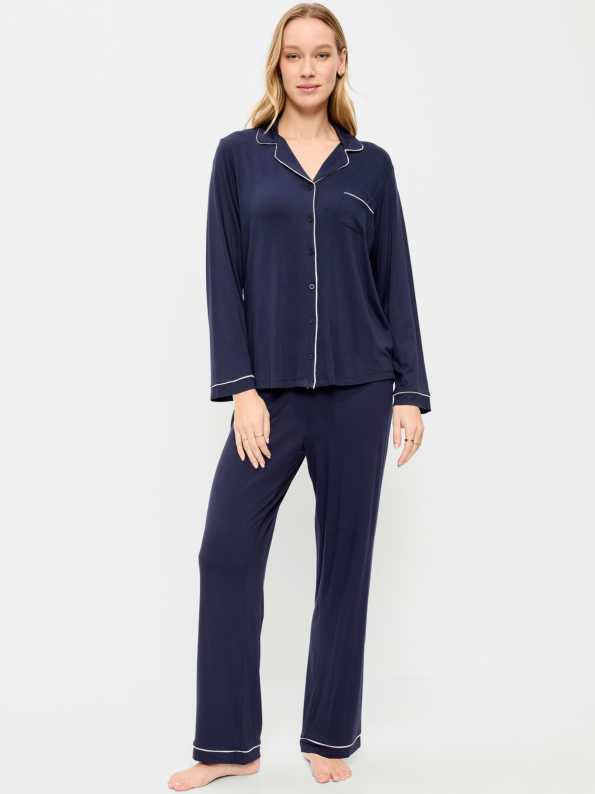 Sunday Sleep Knit Jersey Pant Set - Arctic Depth by Old Navy