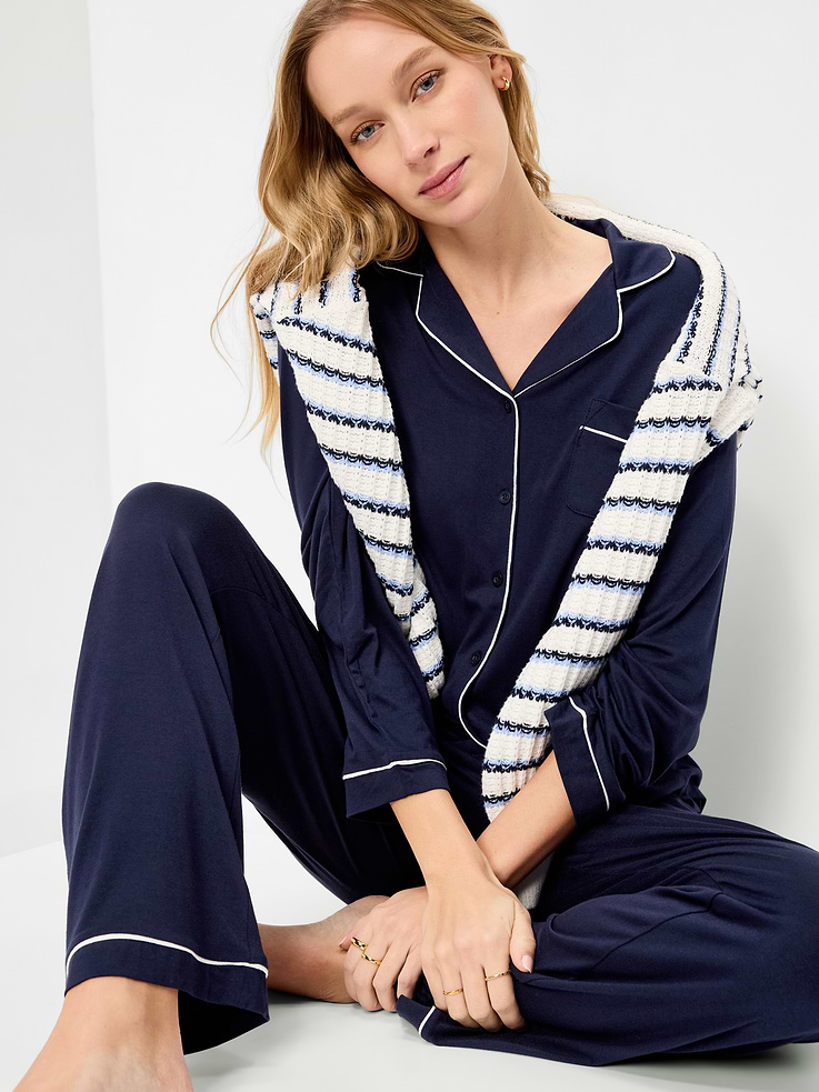 Image number 3 showing, Sunday Sleep Knit Jersey Pant Set