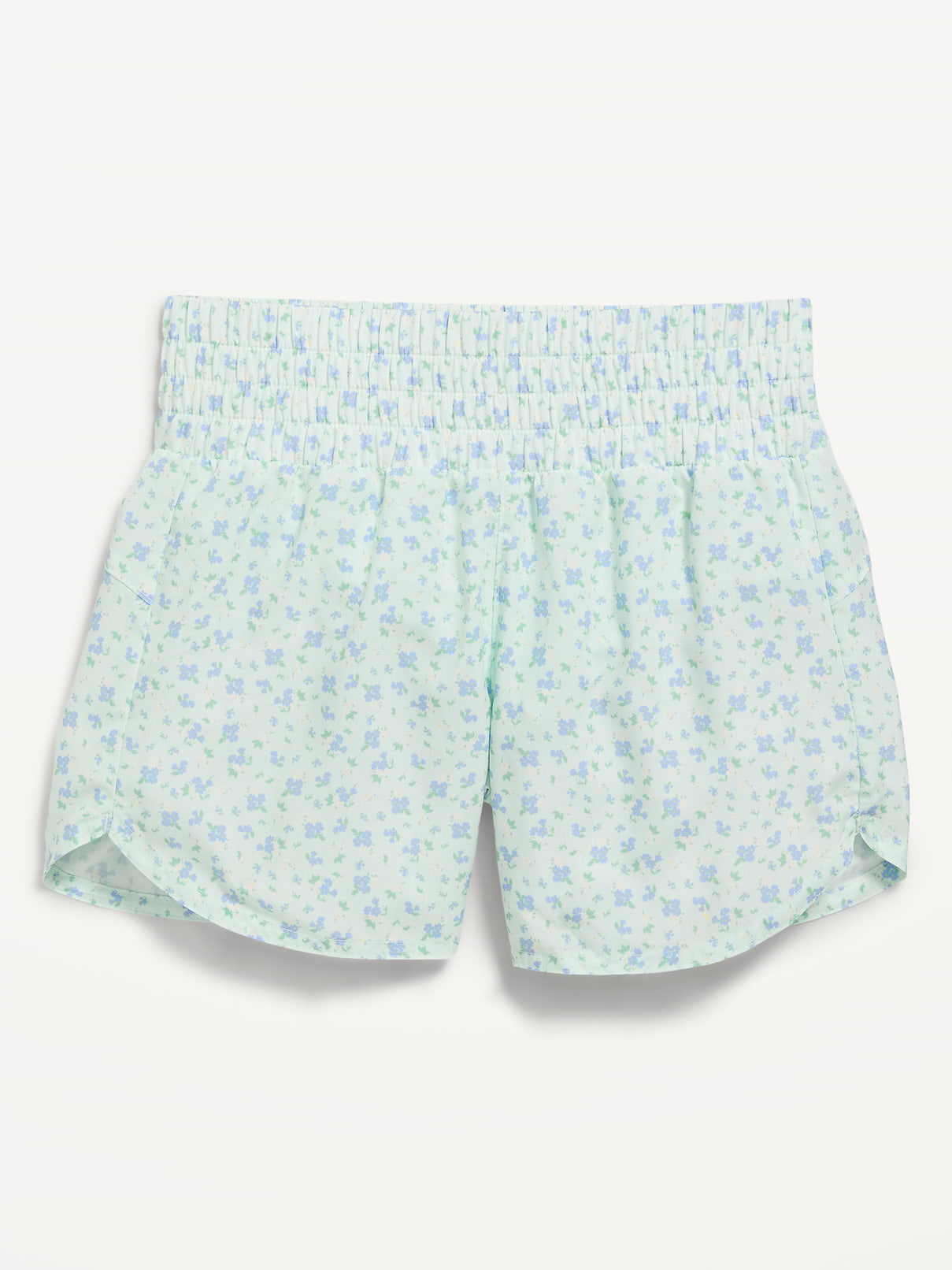 Image 4 of 4, High-Waisted Dolphin-Hem Run Shorts for Girls