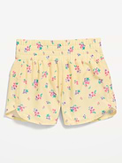 L'image numéro 4 présente Short de course à ourlet arrondi fendu à taille haute pour fille