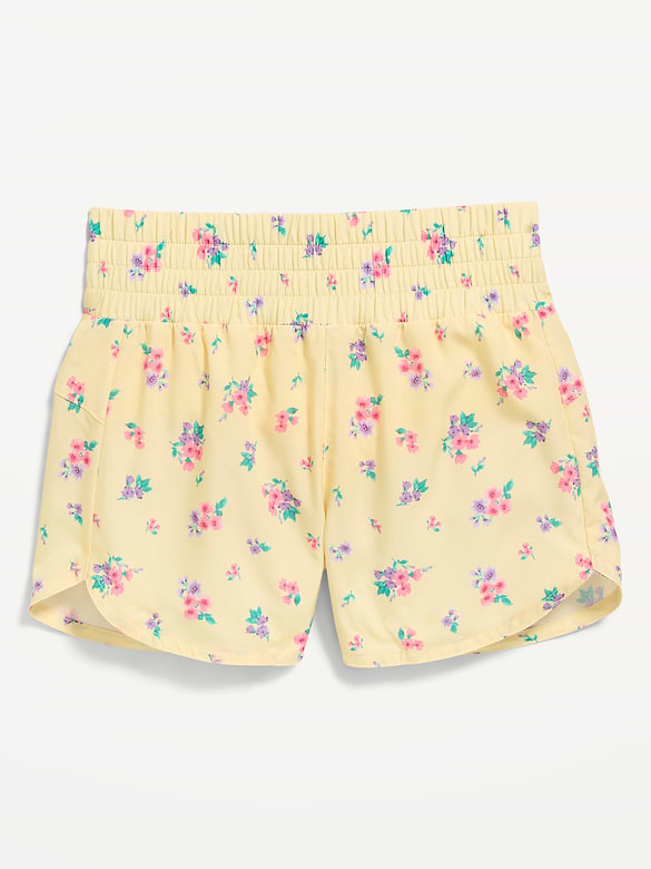 High-Waisted Dolphin-Hem Run Shorts for Girls