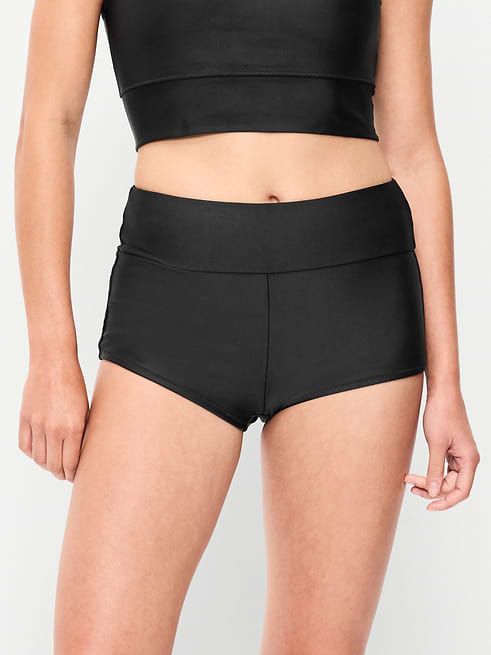 High High-Waisted Retro Swim Bottoms on clearance at Old Navy — 50% off