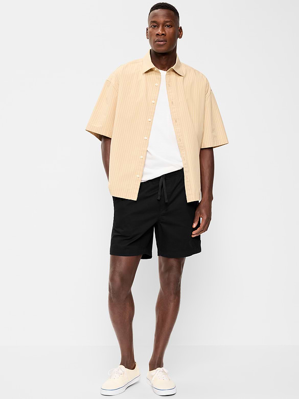 Twill Jogger Shorts -- 7-inch inseam