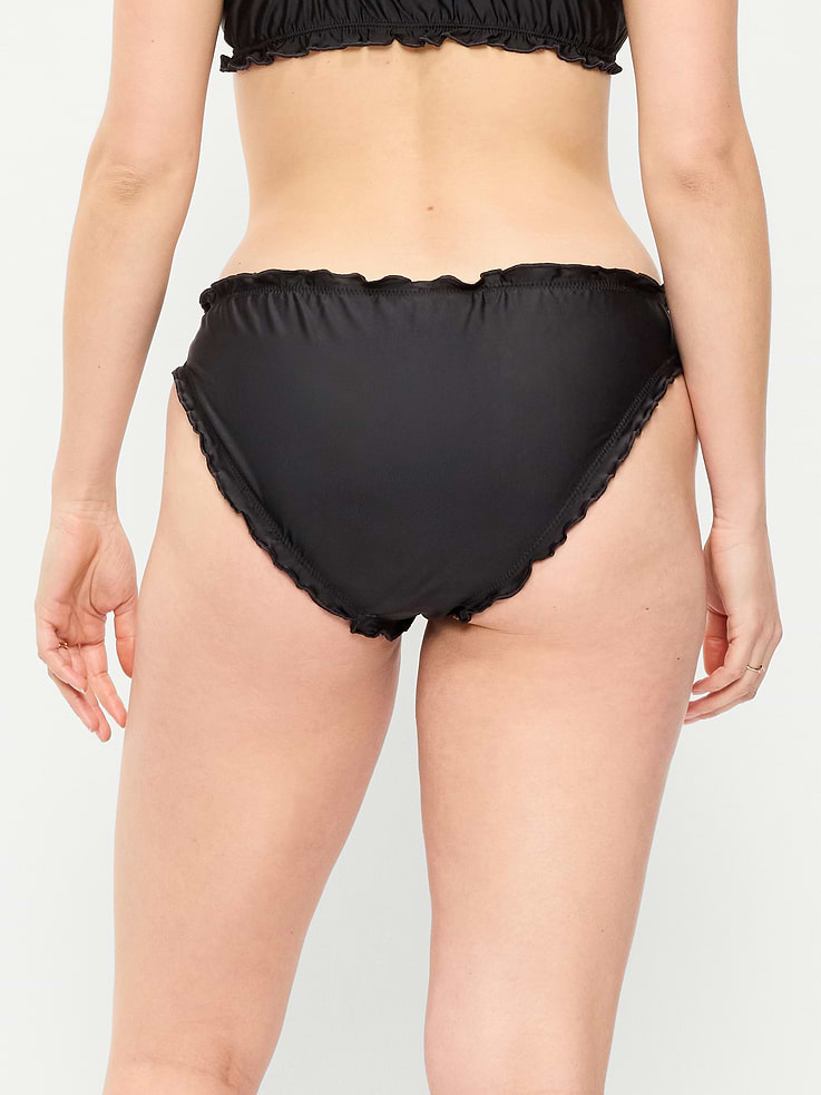 L'image numéro 6 présente Bas de maillot de bain taille mi-basse à volants