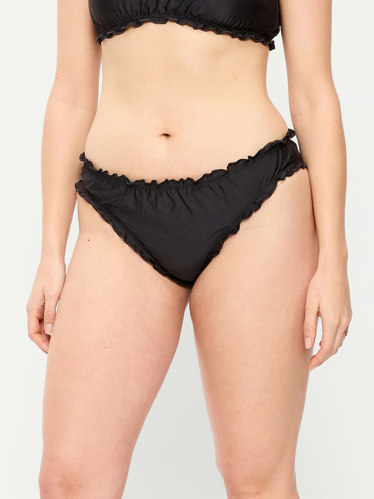 L'image numéro 5 présente Bas de maillot de bain taille mi-basse à volants