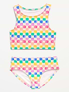 Image number 1 showing, Printed Tankini Swim Set for Girls