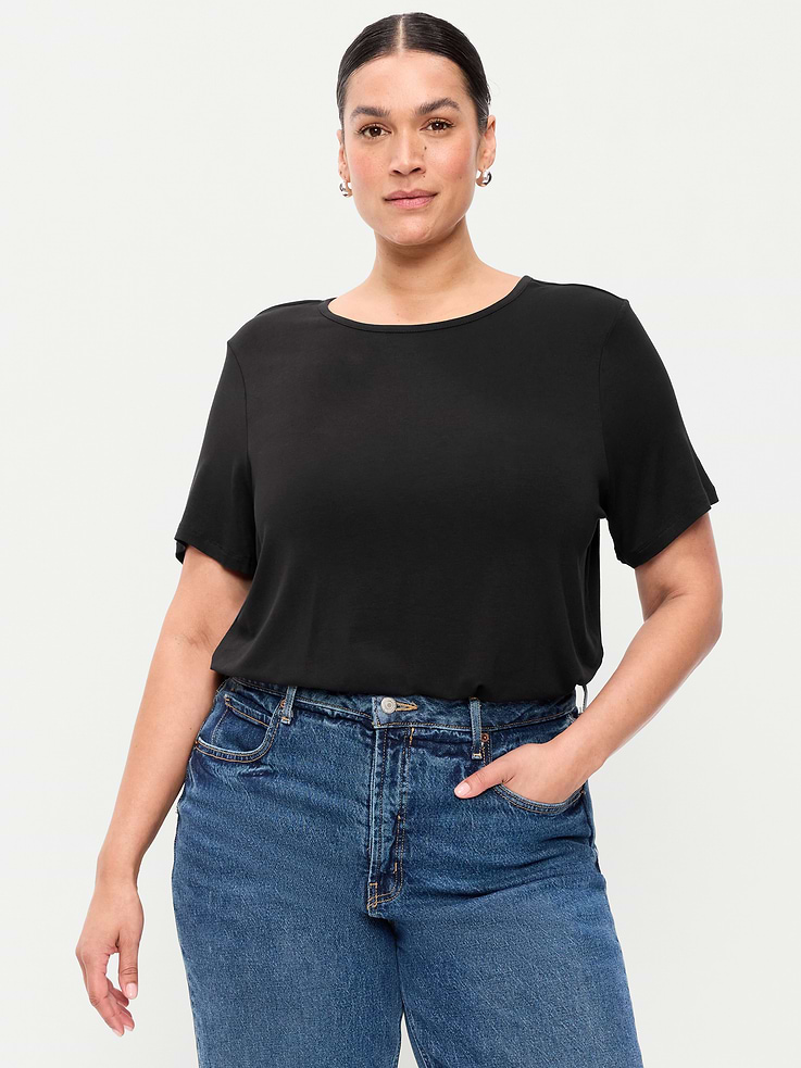 Image number 7 showing, Luxe Crew-Neck T-Shirt