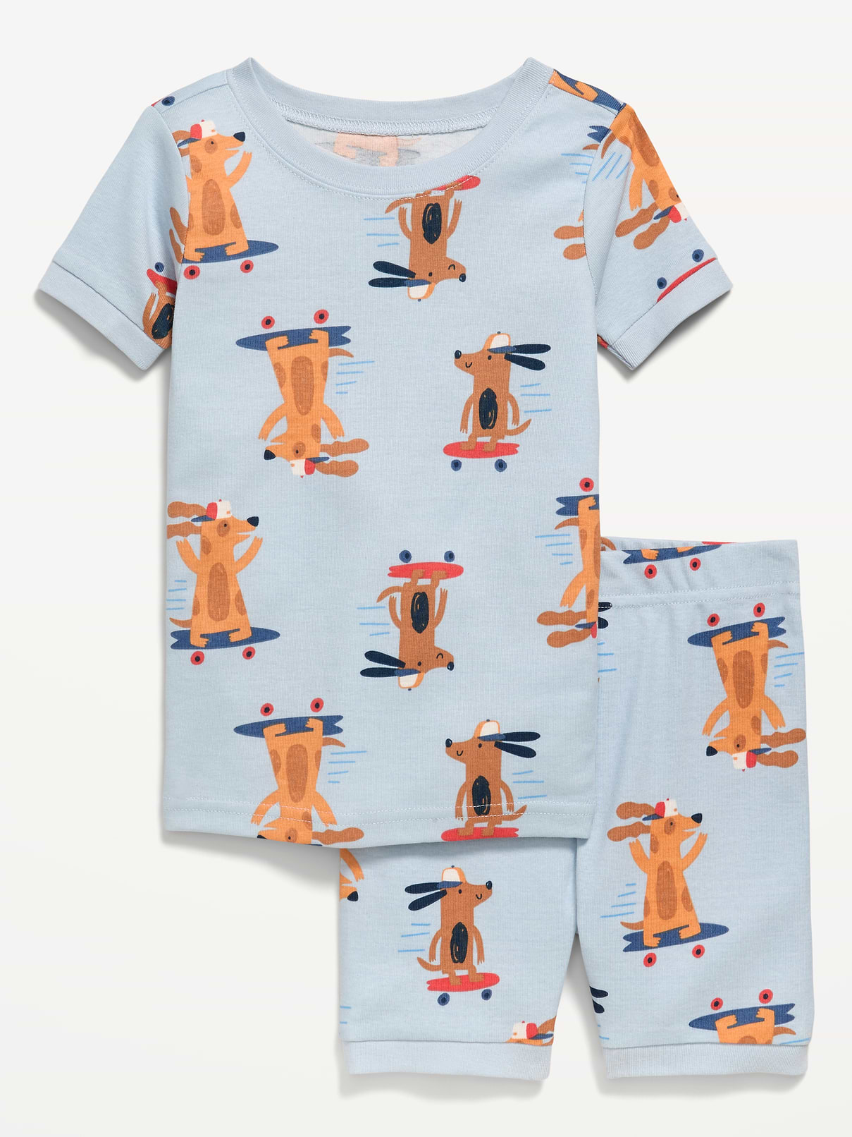 Image number 1 showing, Printed Snug-Fit Pajama Set for Toddler & Baby
