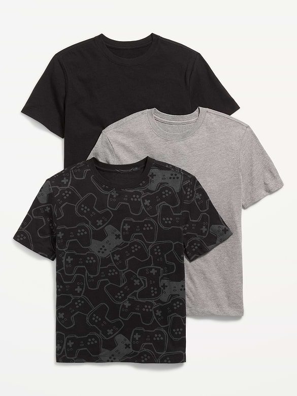 Softest Short-Sleeve T-Shirt 3-Pack for Boys