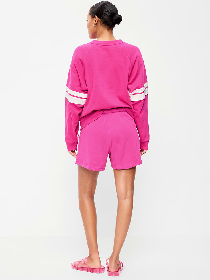 Image number 3 showing, High-Waisted Pull-On Shorts -- 5-inch inseam