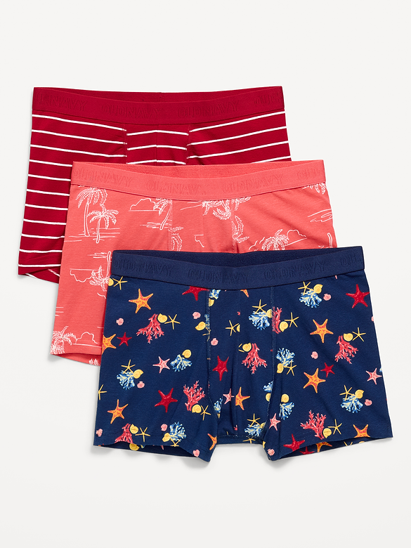 Printed Trunks 3-Pack -- 3-inch inseam
