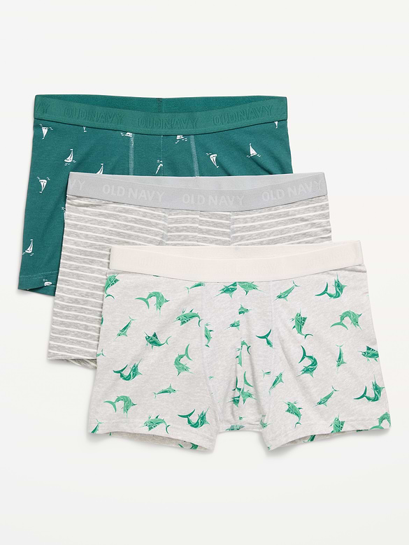 Printed Trunks 3-Pack -- 3-inch inseam