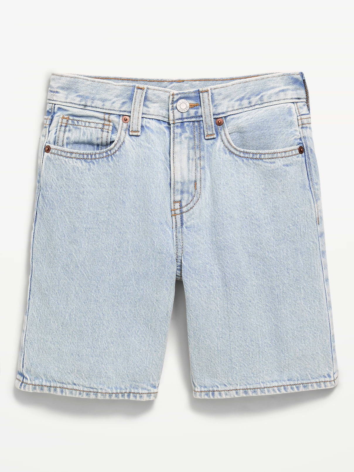 Image number 4 showing, Knee Length Baggy Jean Shorts for Boys