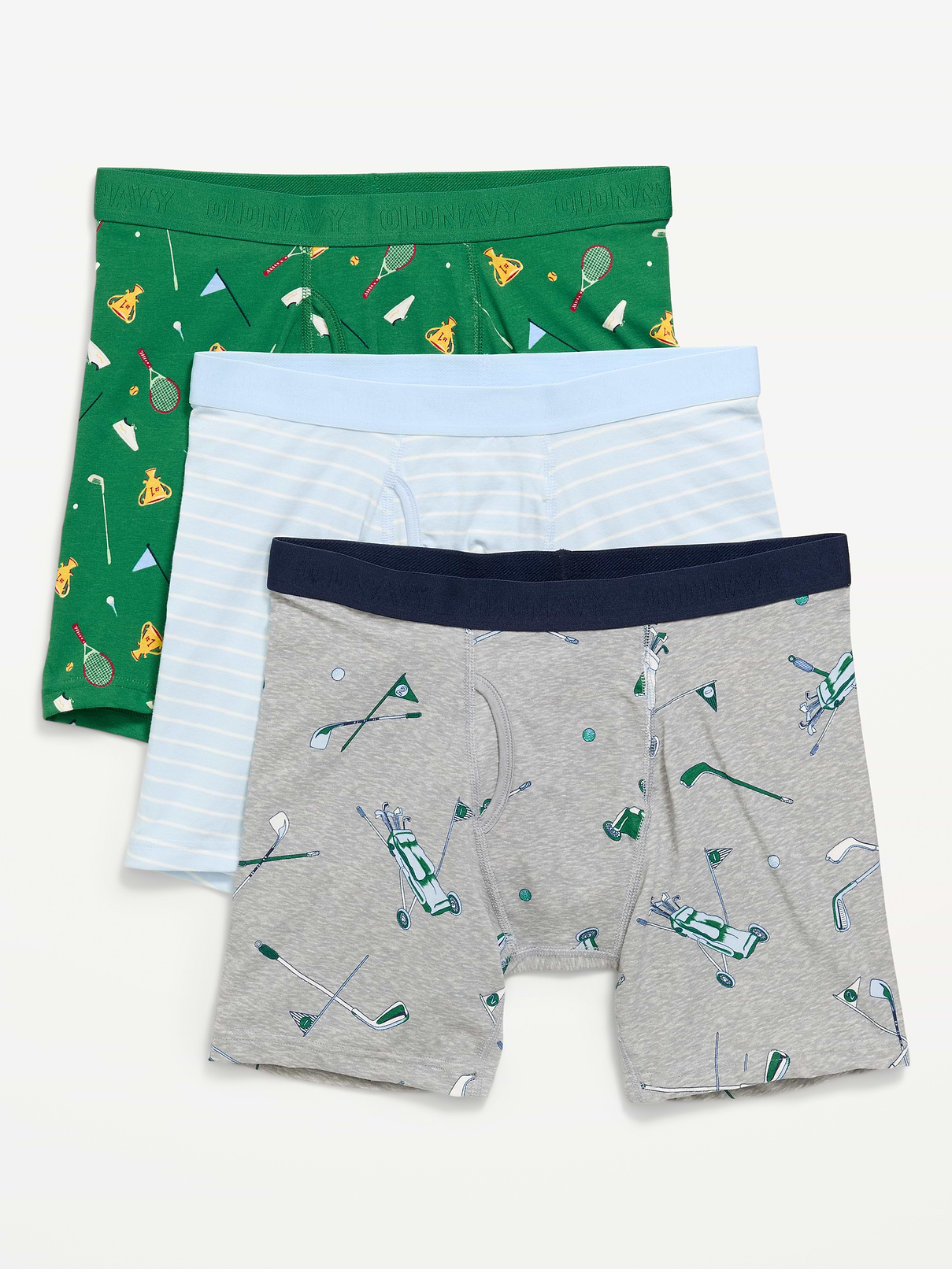 Image number 1 showing, Printed Boxer-Brief Underwear 3-Pack -- 6.25-inch inseam