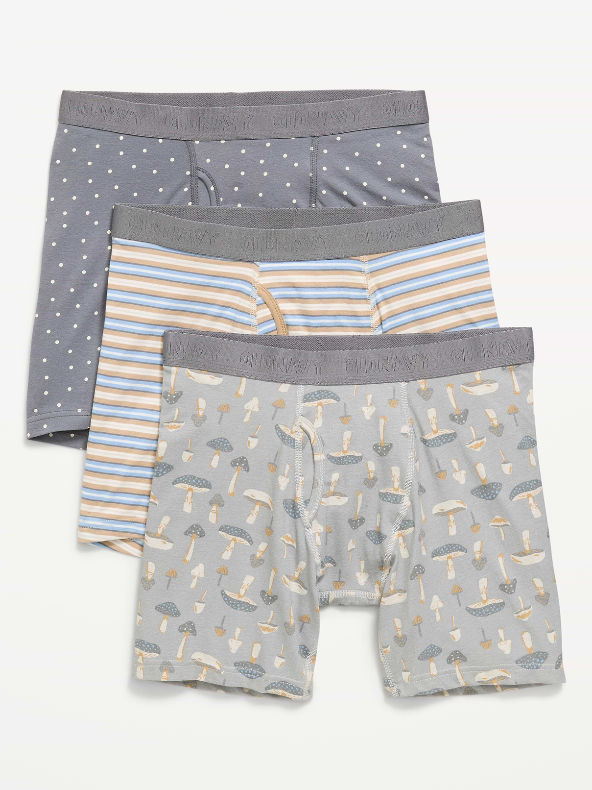 Image number 1 showing, Printed Boxer-Brief Underwear 3-Pack -- 6.25-inch inseam