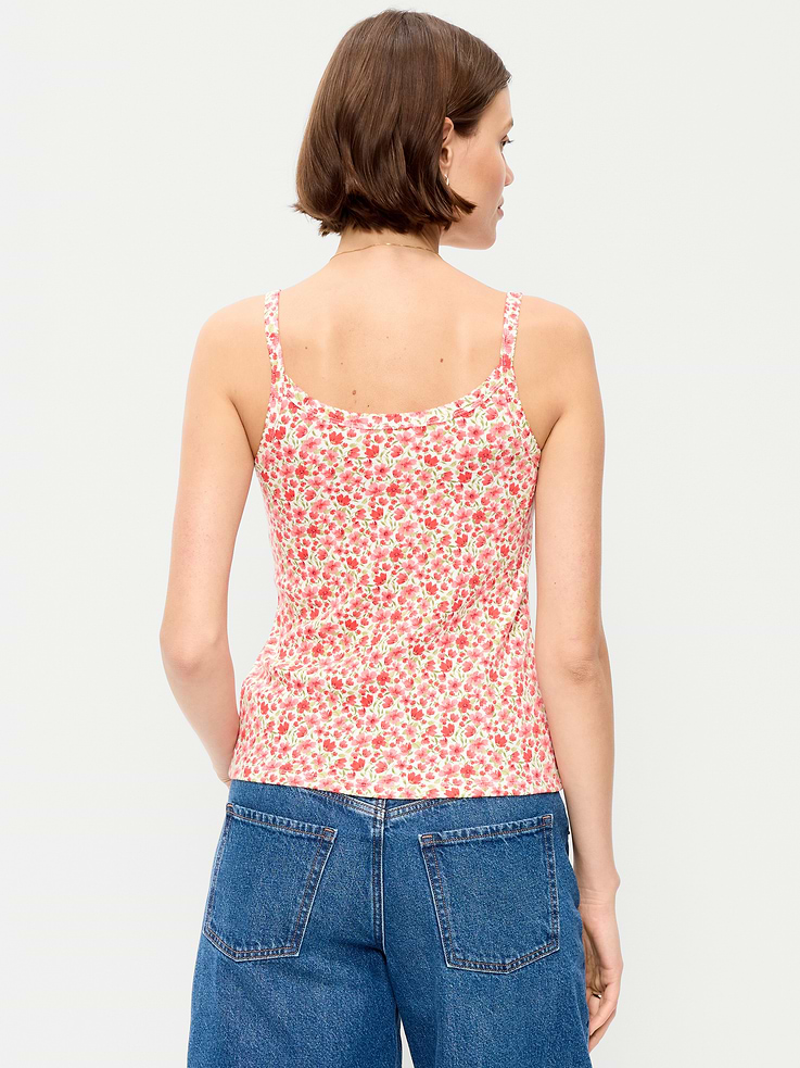 L'image numéro 2 présente Camisole en tricot pointelle