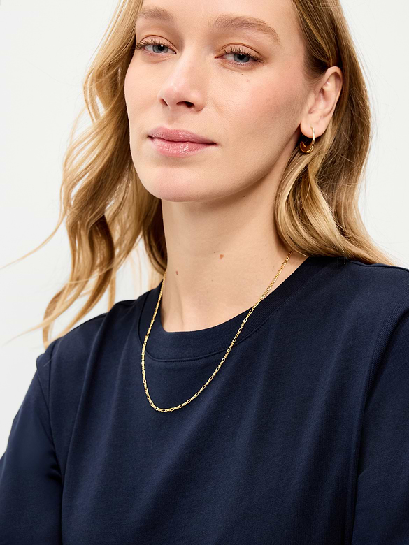 Vintage Crew-Neck Mini T-Shirt Dress