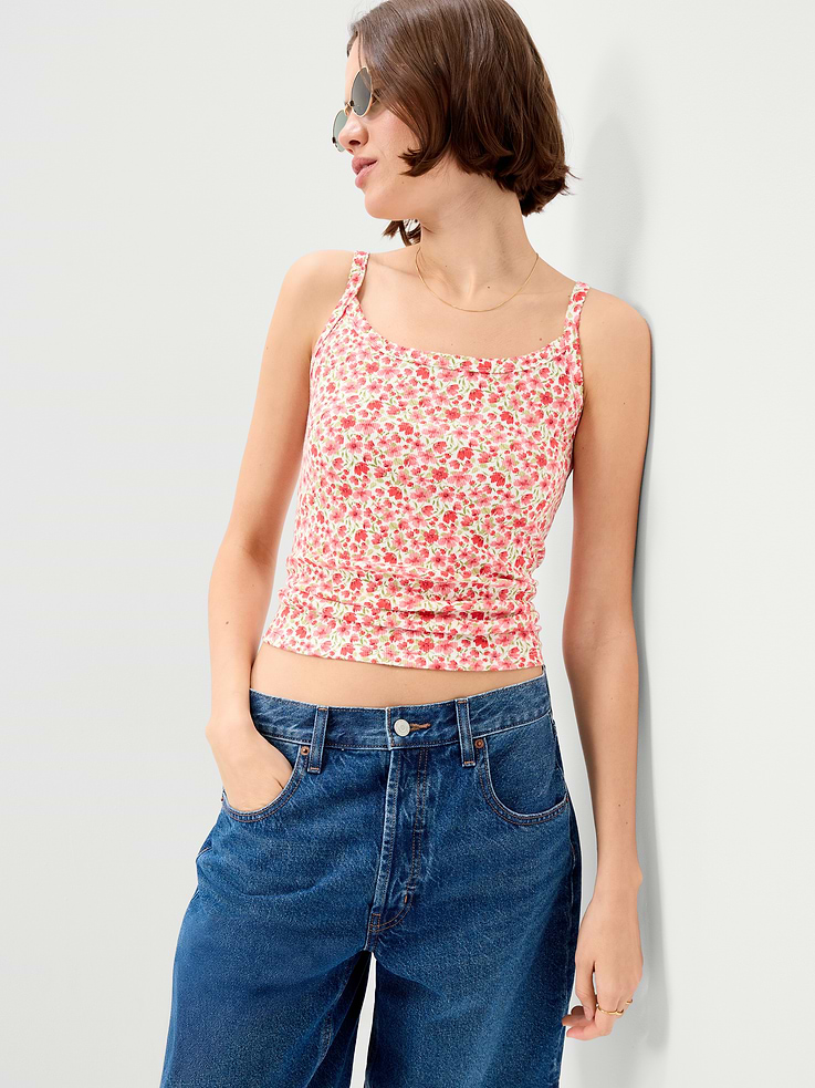L'image numéro 3 présente Camisole en tricot pointelle