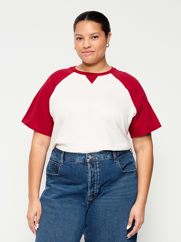 Vintage Crew-Neck Raglan T-Shirt
