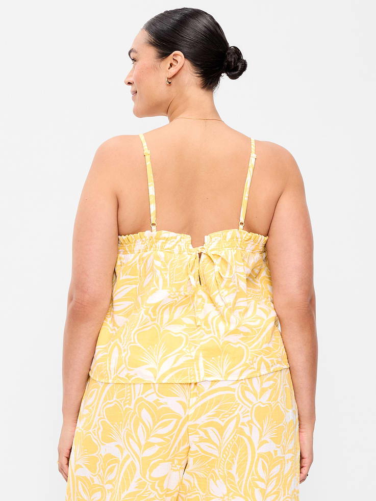 Image 7 of 7, Crinkle Gauze Tank Top