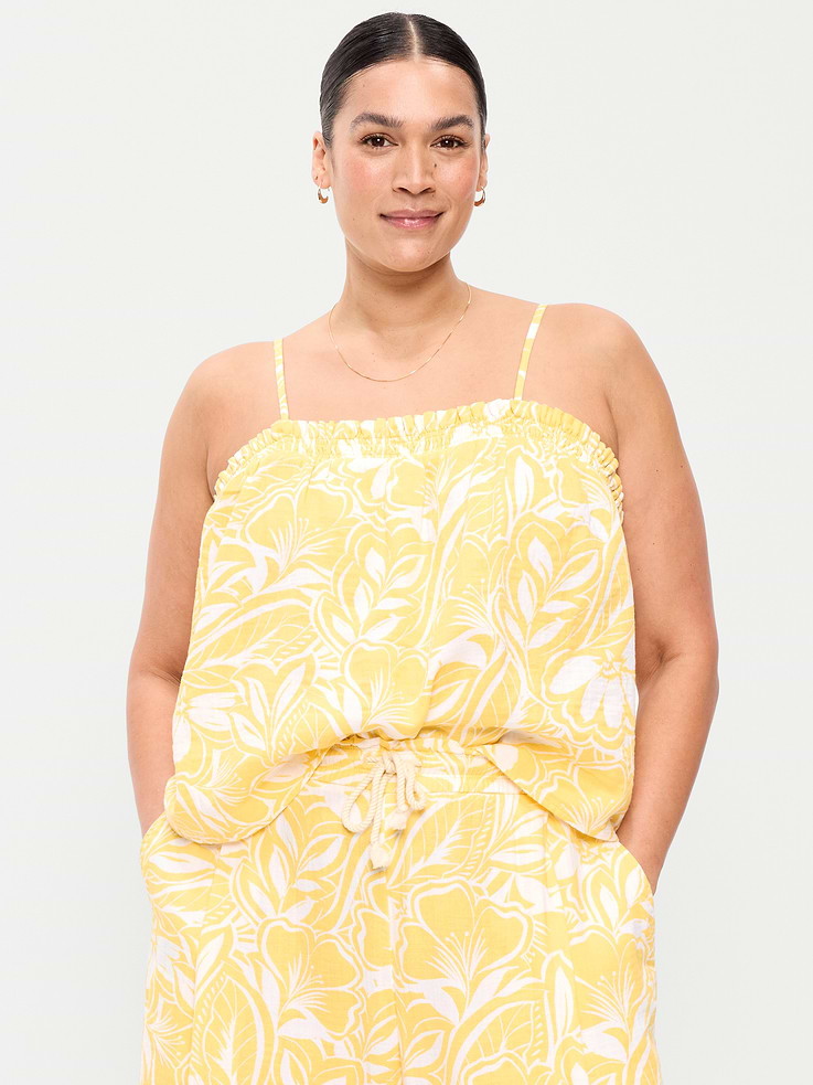 Image 6 of 7, Crinkle Gauze Tank Top