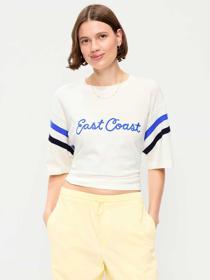 Image number 1 showing, Short-Sleeve Loose Crew-Neck T-Shirt