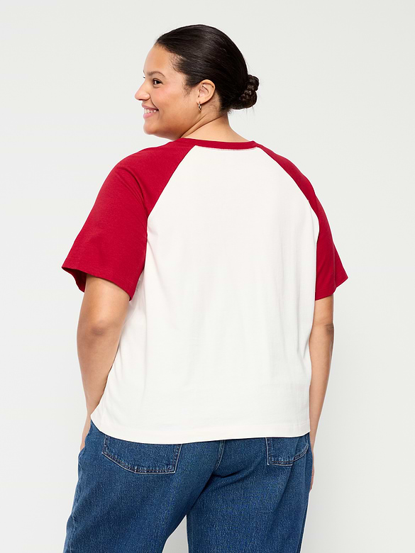 Vintage Crew-Neck Raglan T-Shirt