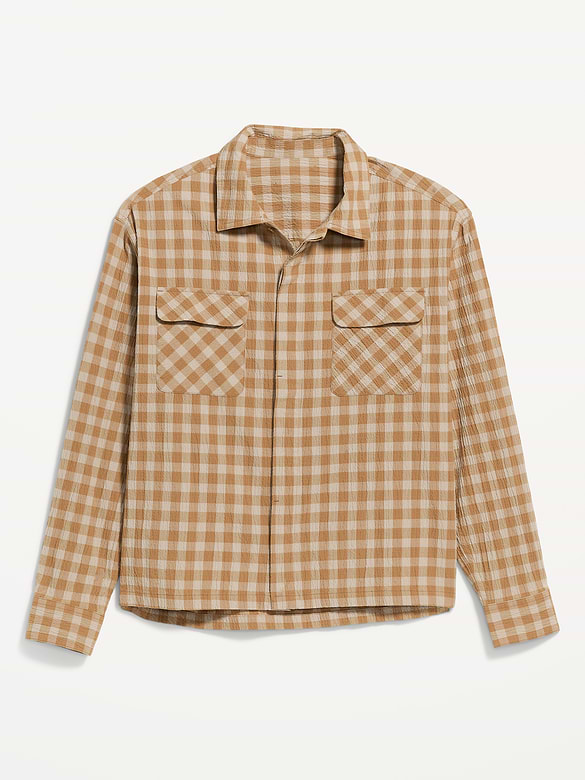 Loose Fit Cropped Shirt
