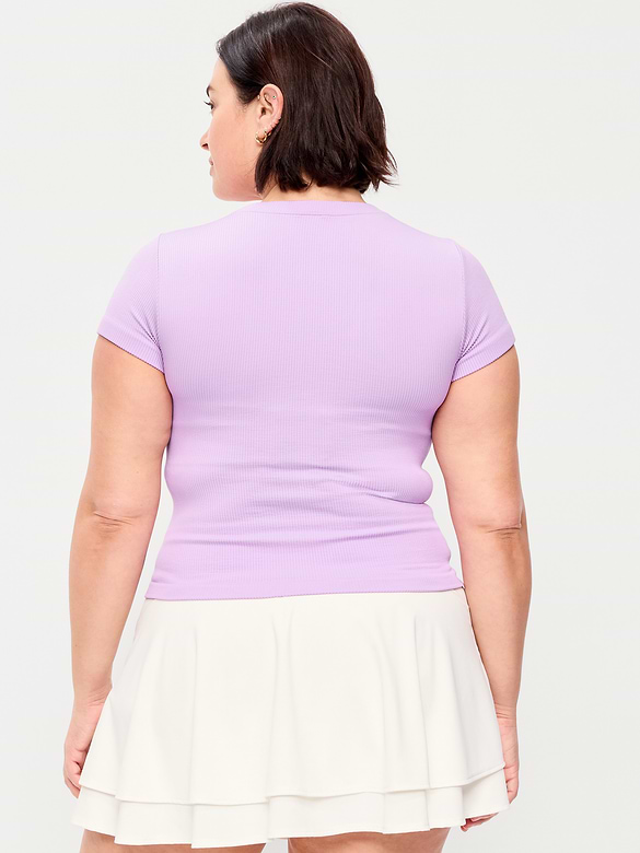 Exhale Seamless Fitted Rib T-Shirt