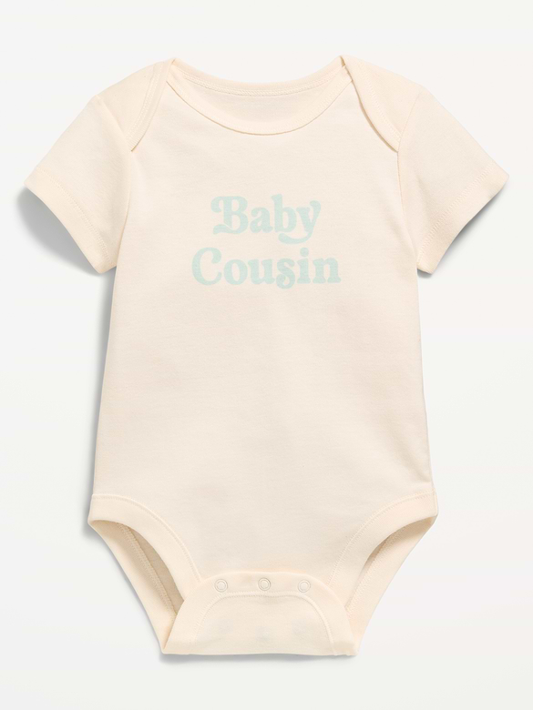 Cache-couche à manches courtes à imprimé pour bébé