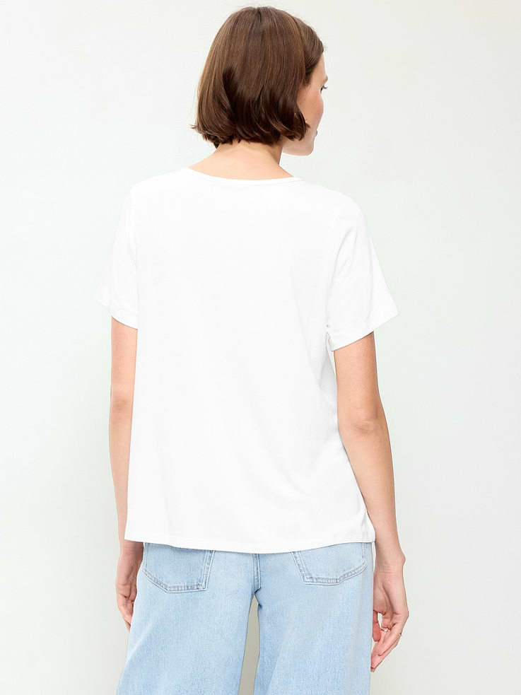 Image number 2 showing, Luxe Crew-Neck T-Shirt
