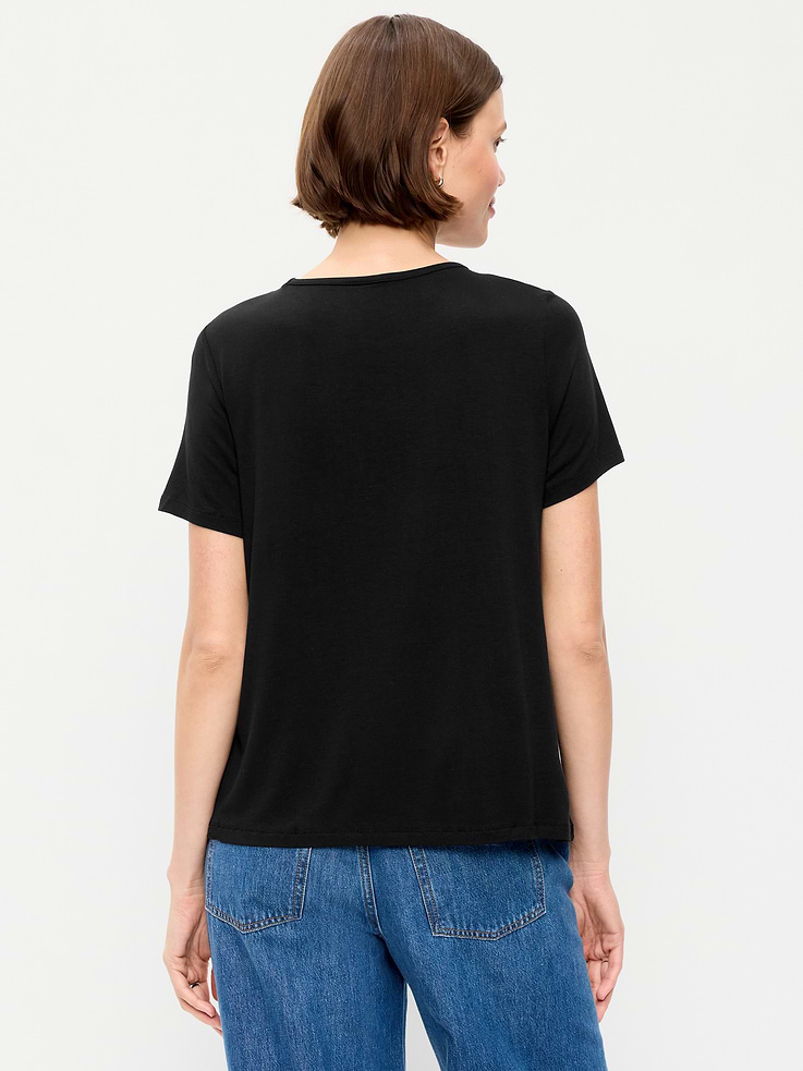 Image number 2 showing, Luxe Crew-Neck T-Shirt