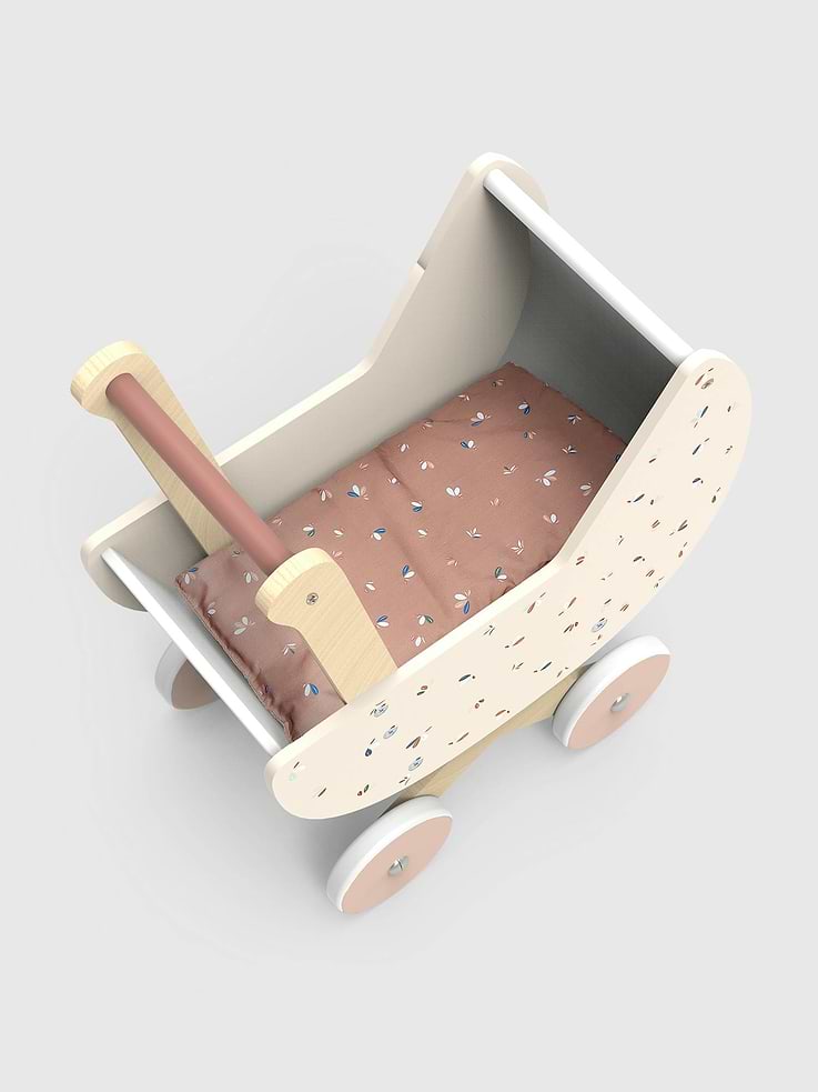Image 2 of 5, Doll Pram Toddler Toy