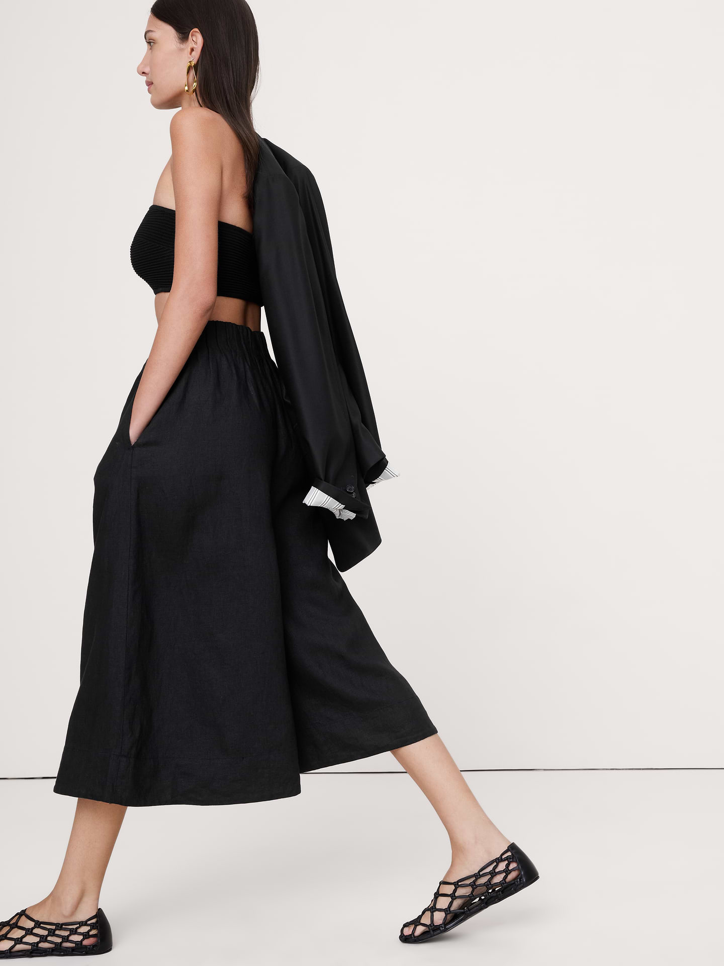Image number 4 showing, Linen Culotte