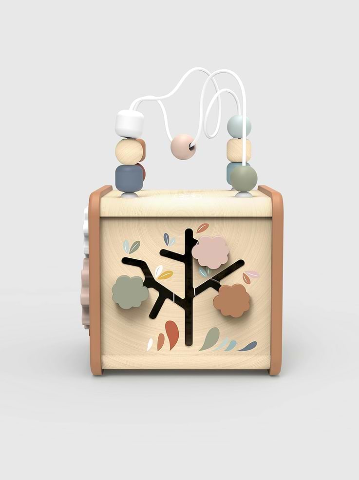Image number 6 showing, 5 in 1 Activity Cube Toddler Toy