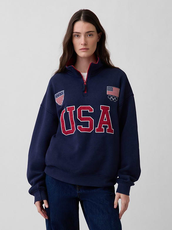 Adult Team USA Heavyweight Quarter-Zip Pullover