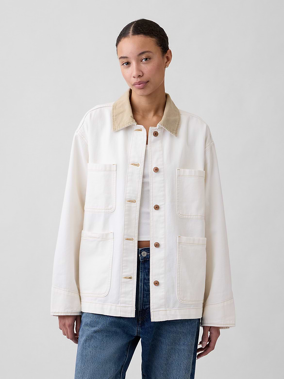 Relaxed Denim Chore Jacket