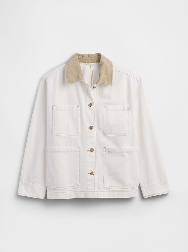 Image number 5 showing, Relaxed Denim Chore Jacket